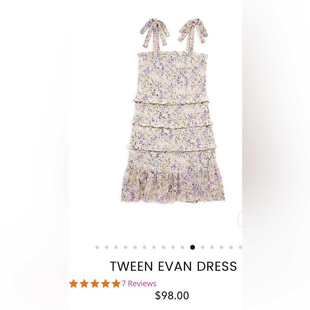 KatieJ Nyc neutral floral dress!
